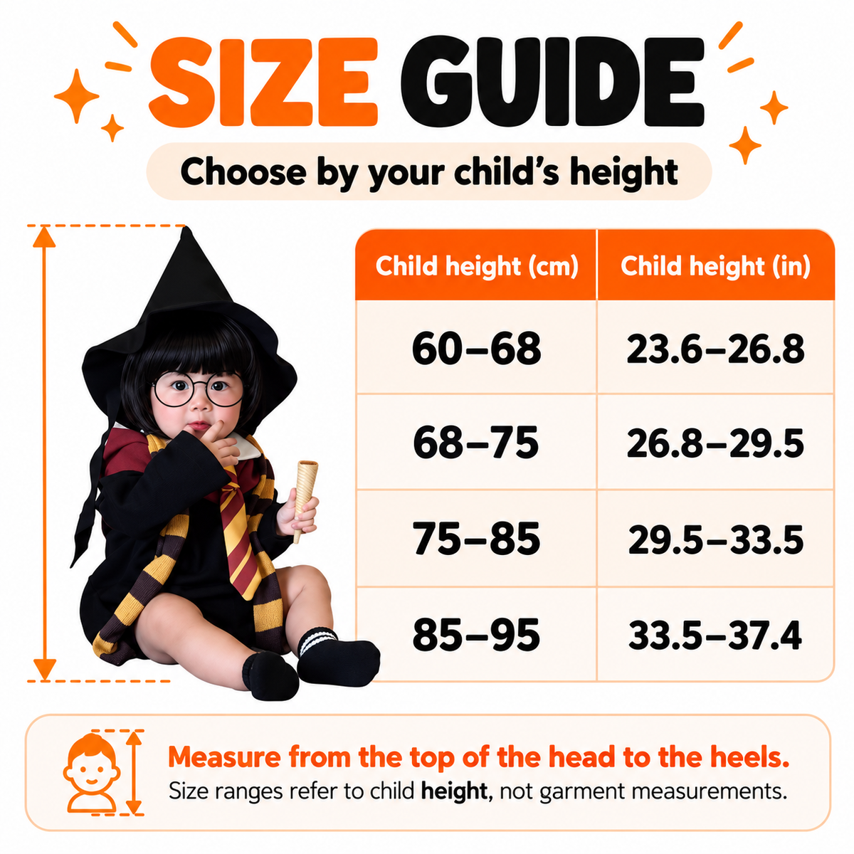 Baby Wizard Costume, 4-Piece Set