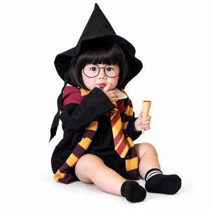 Baby Wizard Costume, 4-Piece Set